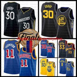 2022 Nouveau patch maillots de basket-ball 30 33 11 meilleur état rose Stephen Curry James Wiseman Klay Thompson