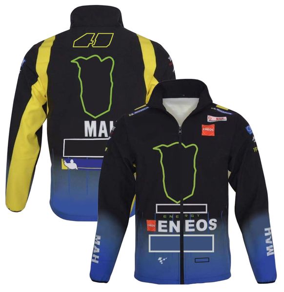 2022 Nuevo producto Chaqueta de motocicleta Equipo de carreras Traje de carreras de primavera y otoño Chaqueta de talla grande para hombre Sudadera con capucha de concha suave informal personalizada