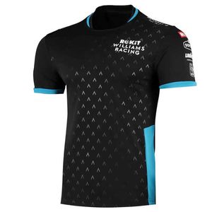 T-shirt court de l'équipe de course de Formule 1 pour hommes, vêtement d'été bleu, séchage rapide, respirant, ne se décolore pas, 2024