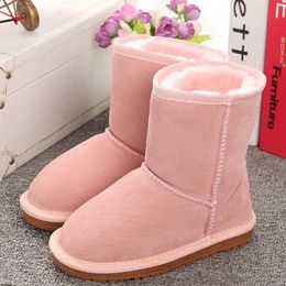 2022 New Real Australia 528 Bottes pour enfants de haute qualité Garçons Filles Enfants Bébé Bottes de neige chaudes Étudiants adolescents Bottes d'hiver Chaussures pour enfants taille 22-34