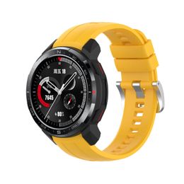 2022 NOUVEAU BANDE SILICONE SILICONE STRAP pour -huawei Honor GS Pro Smart Watch Bands Watch Adjustables
