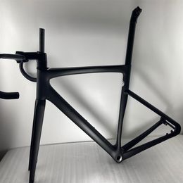 2022 nieuwe racefiets carbon frame alle interne bedrading schijfrem 700C carbon frameset compatibel met Di2 en mechanische group356S