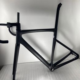 2022 nieuw racefiets carbon frame alle interne bedrading schijfrem 700C carbon frameset compatibel met Di2 en mechanische groep318I