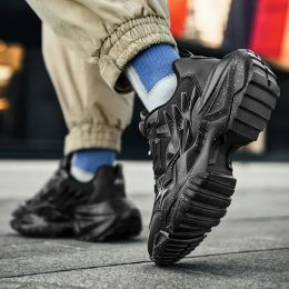 2022 Nieuwe Rotary Buckle unisex trendy sneakers dikke mannen hardloopschoenen vrouwen dikke bodem jogging schoeisel paar straat zapatos