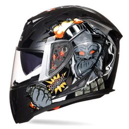 2022 nueva venta jiekai motocicleta todoterreno locomotora casco completo carreras al aire libre equipo de equitación288c