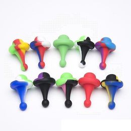 2022 nouveau capuchon de carburateur en silicone OD 34/25/22mm dôme en silicone fumée 4 styles à choisir pour les bangs Dab Rigs conduites d'eau en verre 523