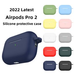 Étui Airpods Pro 2 en Silicone, étui pour écouteurs Bluetooth Apple, accessoires de protection, nouvelle collection 2022