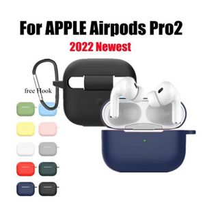 2022 NIEUWE SILICONE COVER COFT VOOR APPLE AIRPODS PRO 2 Sticker Skin Bluetooth oortelefoonkaten Air Pods Pro 2 Beschermende accessoires