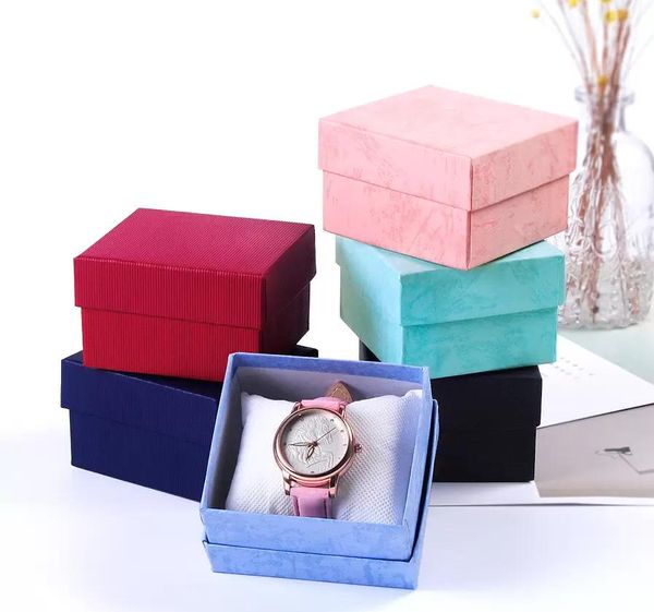 Cajas de regalo pequeñas para joyería, cajas de embalaje para regalo, embalaje de reloj, caja de regalo para fiesta, 3,3x3,1x2,08 pulgadas, novedad de 2022