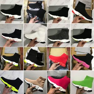 2022 nouvelle vitesse formateur chaussettes chaussures haut tendance Triple noir Oreo rouge plat hommes femmes chaussures décontractées Sport avec boîte sac à poussière