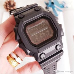 2022 New Sport Watch GX56 Auto Light LED Watch Imperproof Chronograph Solar EnergyWatch Rubber Strap259V