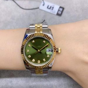 2022 NIEUW ST9 Automatische mechanische dameshorloge staal tweekleurig groene diamanten wijzerplaat 31 mm 116231 278273 Jubilee riem saffier Datejust kerstcadeau Montres de Luxe