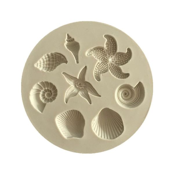 2022 nouvelle étoile de mer moule à gâteau océan biologique conque coquilles de mer gâteau au chocolat moule en silicone bricolage moule à chocolat cuisine liquide gâteau outils