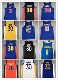 2022 nouveau Stephen Curry Basketball Jersey 30 Klay Thompson James Wiseman 75e anniversaire Maillots Andrew 22 Wiggins 3 Poole Draymond