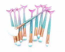 2022 NOUVEAU SERVIE SERMAINS PROFESSIONNEUR PROFFAIR BRSIONNES MADEURS BROSSE Set Eyelash Eyeshadow Brush Sponge 10pieces Tools3152214