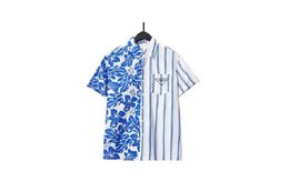 2022 nouveau style chemise imprimée à manches courtes en tissu de coton T-shirt à col rond polo de sport Couleur: noir et blanc Taille: m-xxl t42a2