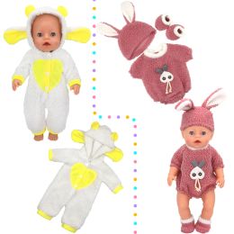 2022 nuevos trajes adecuados para 43 cm de muñeca de baby 17 pulgadas accesorios de muñecas renacidas, regalos de vacaciones para niños.