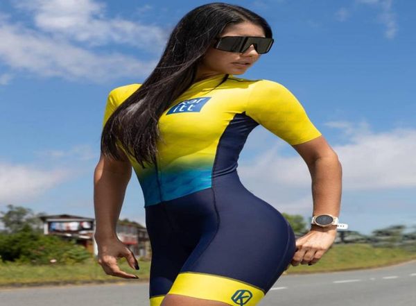 2022 Nouvelle combinaison de cyclisme d'été hommes femmes 039s professionnel Triathlon Racing Team Jersey combinaison à manches courtes serré cyclisme SkinSu9282573