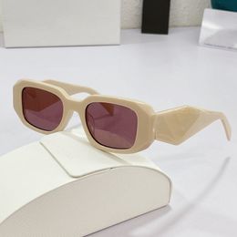 2022 nouvelles lunettes de soleil pour hommes et femmes style d'été anti-ultraviolet symbole pr17ws rétro plaque carrée plein cadre lunettes de mode avec boîte d'origine 17wf