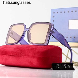 2022 Nieuwe zonnebrillen Dames zonnebril ins Mode Flow Sunglasses Box overzeese bril live uitzending twee voor één