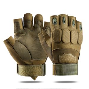 2022 NOUVEAU Gants tactiques sans doigts Demi-doigt Alpinisme en plein air Protection Résistant à l'usure Anti Slip Fitness Training Nouveaux gants d'équitation Hommes