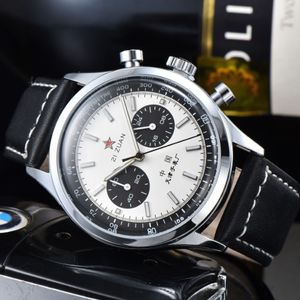 2022 Nieuwe top Leisure Business Sports heren horloge roestvrijstalen lederen multi -stijl tijdwaarschuwing Quartz Watch285L