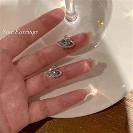 2022 Nieuwe Trendy Koreaanse Planeet Stud Oorbel Voor Vrouwen Oor Doorboord Bruiloft Sieraden Gift Pendientes eh300227j