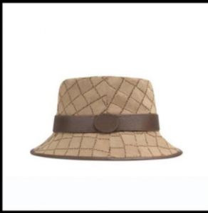 2022 NIEUWE UNISEX PANAMA -stijl luxe ontwerp emmer hoeden vrouwen modeontwerper bassin hoed zon vissen cap zwarte outdoor reishoed