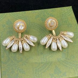 2022 nouvelles boucles d'oreilles en forme de goutte d'eau aretes orecchini perle cristal de luxe Designer dames boucles d'oreilles femmes cadeau de fête bijoux