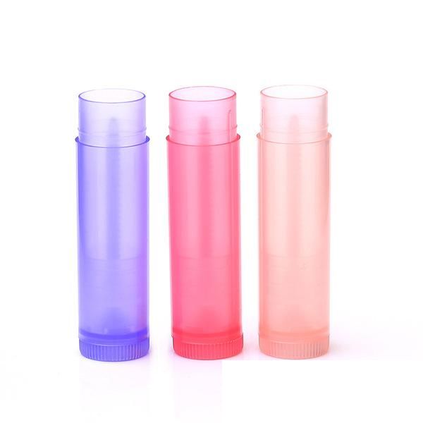 2022 nouveau gros 160 pièces/lot 5g Tube de rouge à lèvres en plastique bouteilles rechargeables 5ml Tube de baume à lèvres vide pour l'emballage cosmétique