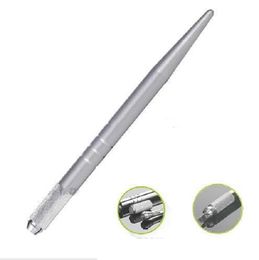 2022 NOUVEAU Gros 200 Pcs argent professionnel maquillage permanent stylo 3D broderie maquillage manuel stylo tatouage sourcil microblade gratuit