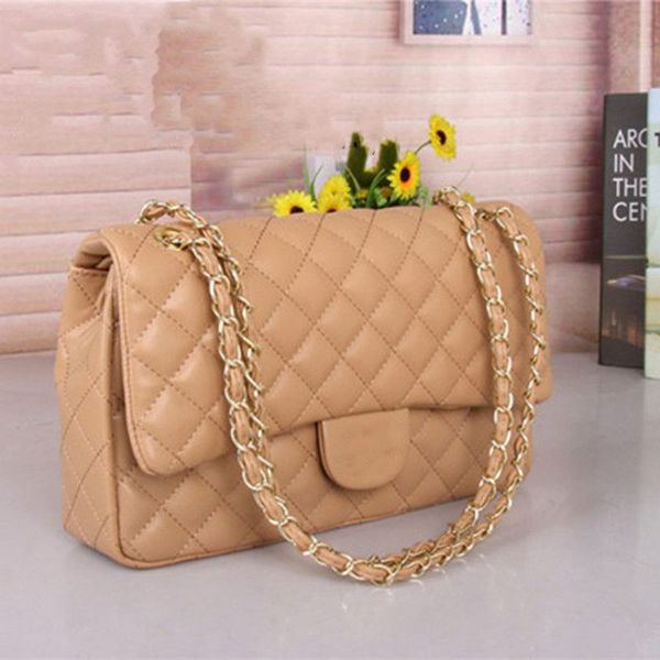 ¡Novedad de 2022! Bolso de mano para mujer, bolso de mano de piel auténtica de alta calidad para mujer, bandolera cruzada con cadena, bolsos de hombro, cartera, envío gratis