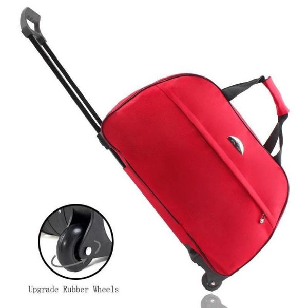 2022 Nuevo bolso de viaje para hombres y mujeres con ruedas Bolsas de equipaje con ruedas Trolley Duffle Bolsa de mano con tirador rod3013