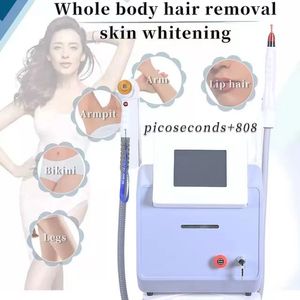 2022 Le plus récent 2 en 1 Pico Laser 808 Diode Laser Machine 2 en 1 Picosecond 808 Laser Hair Removal Machine