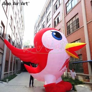 2022 plus récent Animal gonflable rouge petit oiseau soufflé à l'air pour la publicité extérieure/Promotion d'événement faite par Ace Air Art