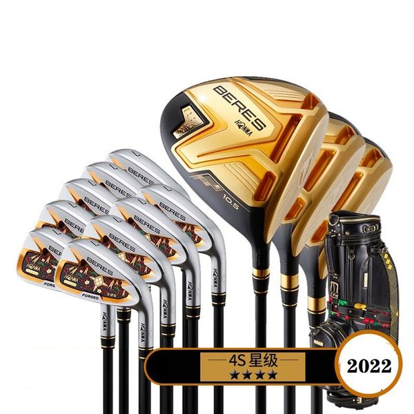 2022 El más nuevo HONMA S-08 BERES MEN Palos de golf Juego completo Driver Fairway Wood Irons Set Putter 4 Star Juegos completos Bolsa FEDEX DHL UPS