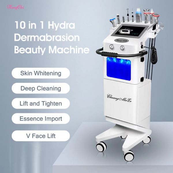 2022 Nouvelle machine de microdermabrasion de gestion de la peau pour le traitement de l'acné de nettoyage en profondeur V Machine de soin des yeux raffermissante pour le visage