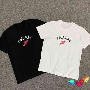 2022 Noah Winged Foot tee Men Women grafisch print shirt Aziatische maat ops zomer korte mouw janpan shirtst220721