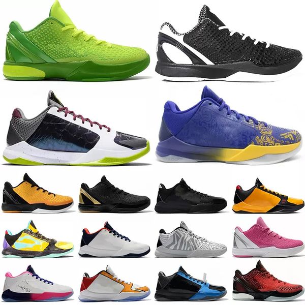 2022 OG Basketball Chaussures Hommes 24 5 6 6s Dark Night Grinch Prelude Think Pink Helicopter Serpentin Baskets en cuir verni Bruce Lee Chao LA Prelude Triple Black