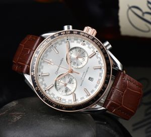 2022 omeg Nouveau six points de luxe montres pour hommes Montre à quartz Top Marque Horloge chaude Bracelet en acier inoxydable hommes accessoires de mode style o01