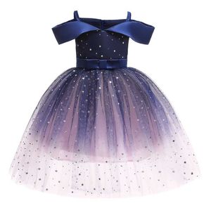 2022 une épaule princesse robe enfants vêtements pour fille soirée mariage robe Costume enfants vêtements 3-10 ans Vestido