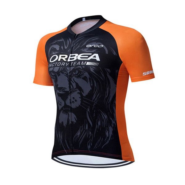 2022 ORBEA Team Maillot Cycliste Hommes Été Respirant VTT Chemise Manches Courtes Cycle Tops Racing Vêtements En Plein Air Vélo Sports Uniforme Y22010701