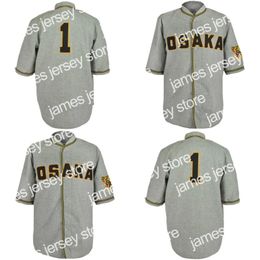 2022 Osaka Tigers 1950 Road Jersey Personnalisé Hommes Femmes Jeunes Maillots De Baseball N'importe Quel Nom Et Numéro Double Couture