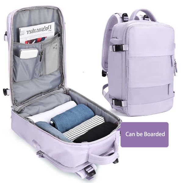 Sac de designer 2022 Sac de bagages en plein air Mochilas Para Mujer Femininas Sacs imperméables multifonctionnels Port de chargement USB Sac à dos pour ordinateur portable