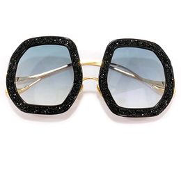 2022 Ovale Full Frame Zonnebril Dames Mode Beroemd Merk Bril Ontwerp Luxe Oculos met diamanten op het frame