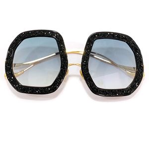2022 Ovaal full frame zonnebrillen vrouwen mode beroemde merkglazen ontwerp luxe oculo's met diamanten op het frame 286n