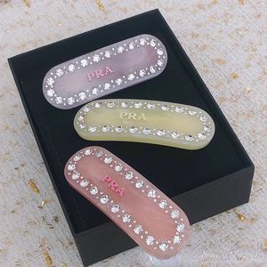 P merkletters designer haarclip haarspeldjes luxe glanzende diamant acryl klassieke haarspelden voor meisjes vrouwen party sieraden cadeau