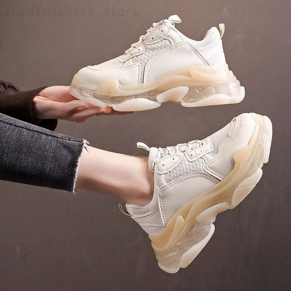 2024 Paris Crystal Bottom Triple S Zapatos casuales Zapatillas de deporte de plataforma de papá personalizadas para hombres Mujeres Vintage Old Grandpa Trainer EUR 36-45 J1