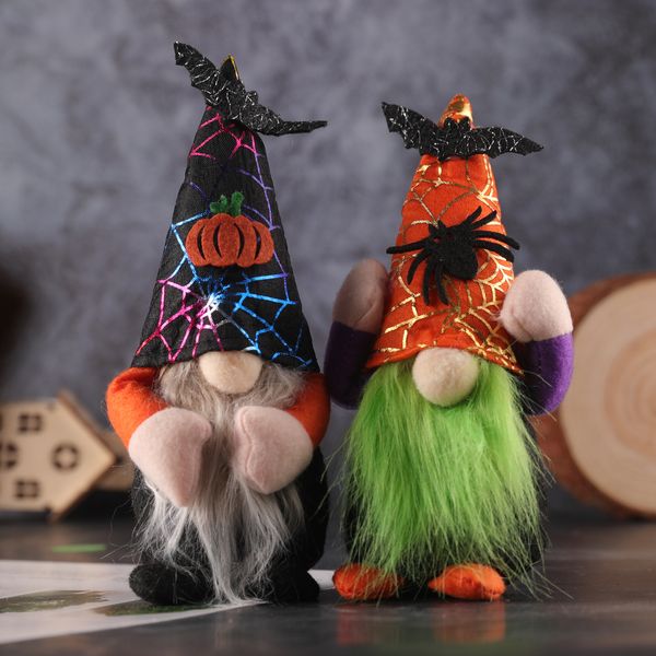 2022 fête décoration nouvelle Halloween araignée citrouille Rudolph poupée sans visage accessoires décoratifs pour enfants mise en scène