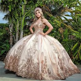 2022 Pink LACE vestidos de quinceañera vestido de baile Formal vestidos de graduación princesa dulce 15 16 vestido B1006